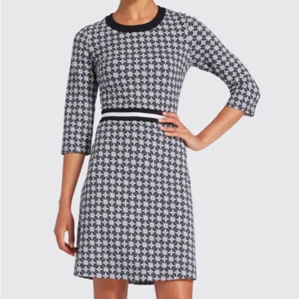 Draper James Honeycomb Floral Ponte Dress - M